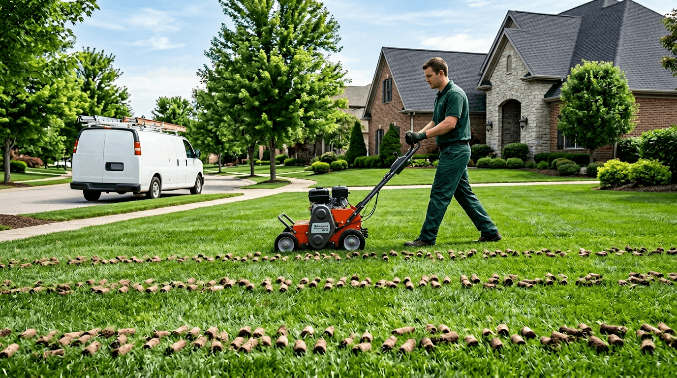 Lawn Aeration — service photo