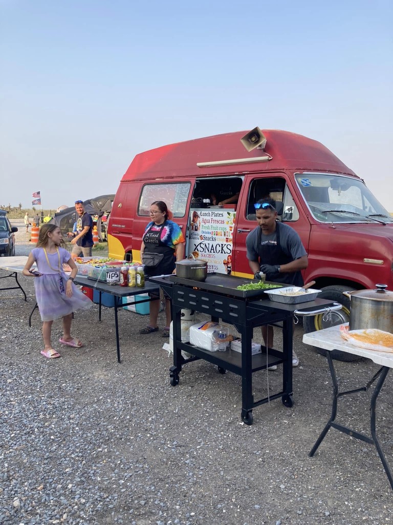 Food and drinks service during a launch event